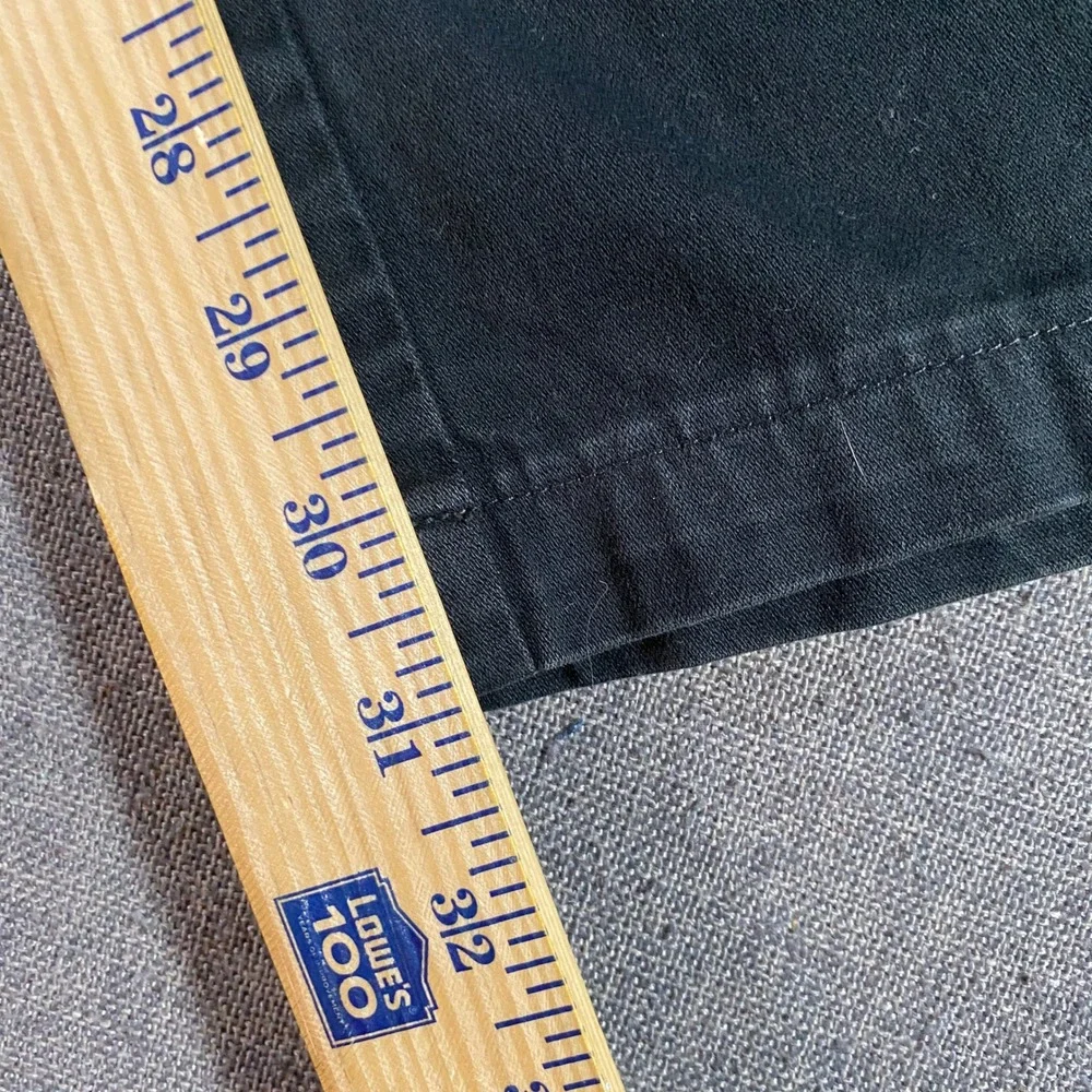 Banana Republic Stretch‎ Mens 33L Black Chino Pants Casual Trousers